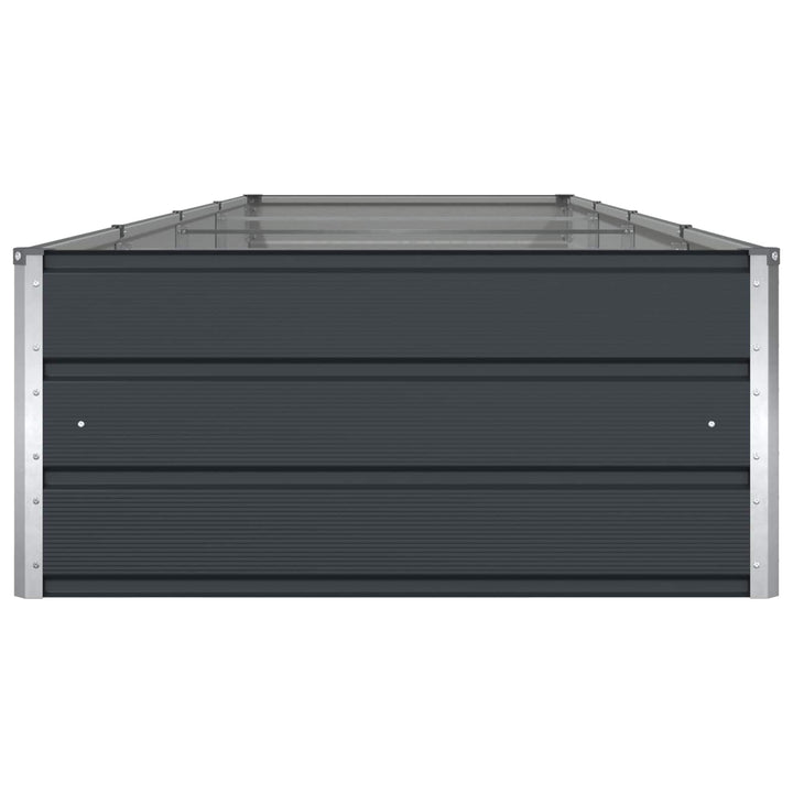 Plantekasse Antracit 385 x 100 x 45 cm Galvaniseret stål