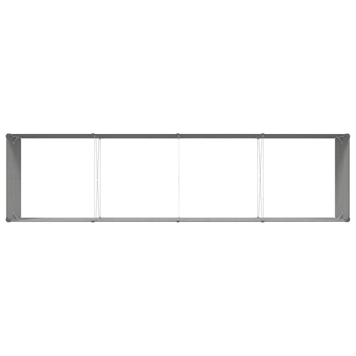 Plantekasse Antracit 385 x 100 x 45 cm Galvaniseret stål