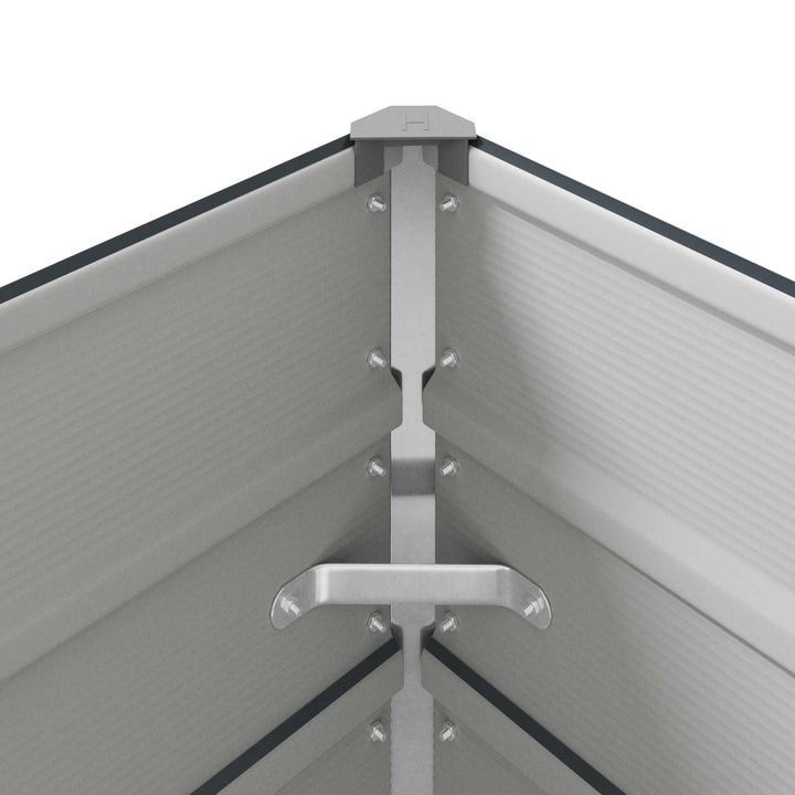 Plantekasse Antracit 480 x 100 x 45 cm Galvaniseret stål
