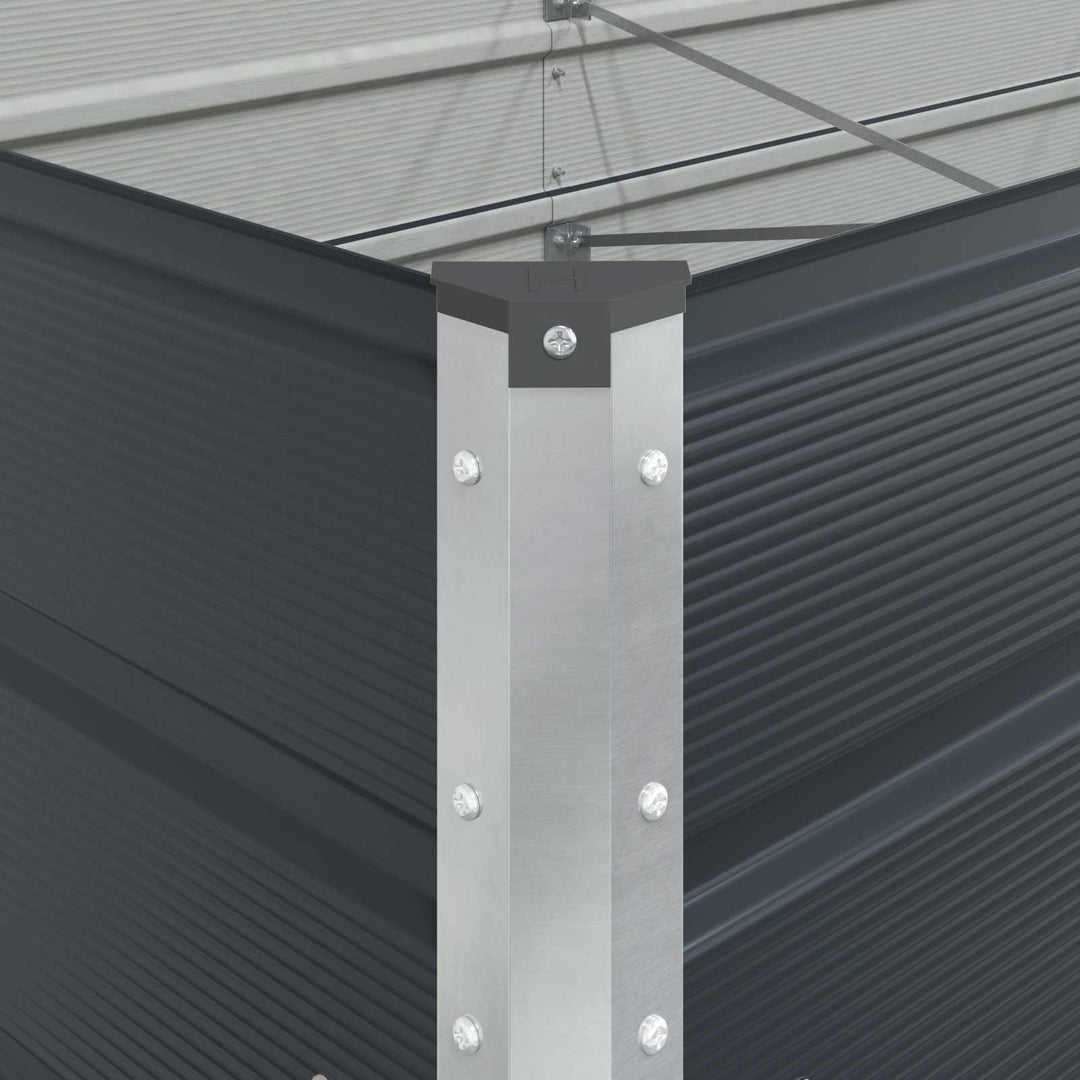 Plantekasse Antracit 480 x 100 x 45 cm Galvaniseret stål