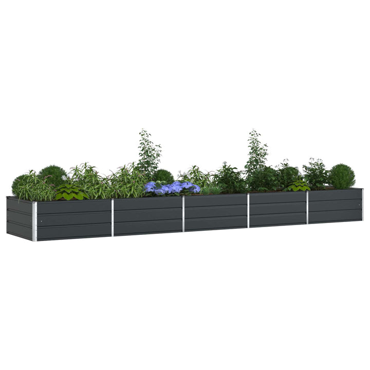 Plantekasse Antracit 480 x 100 x 45 cm Galvaniseret stål