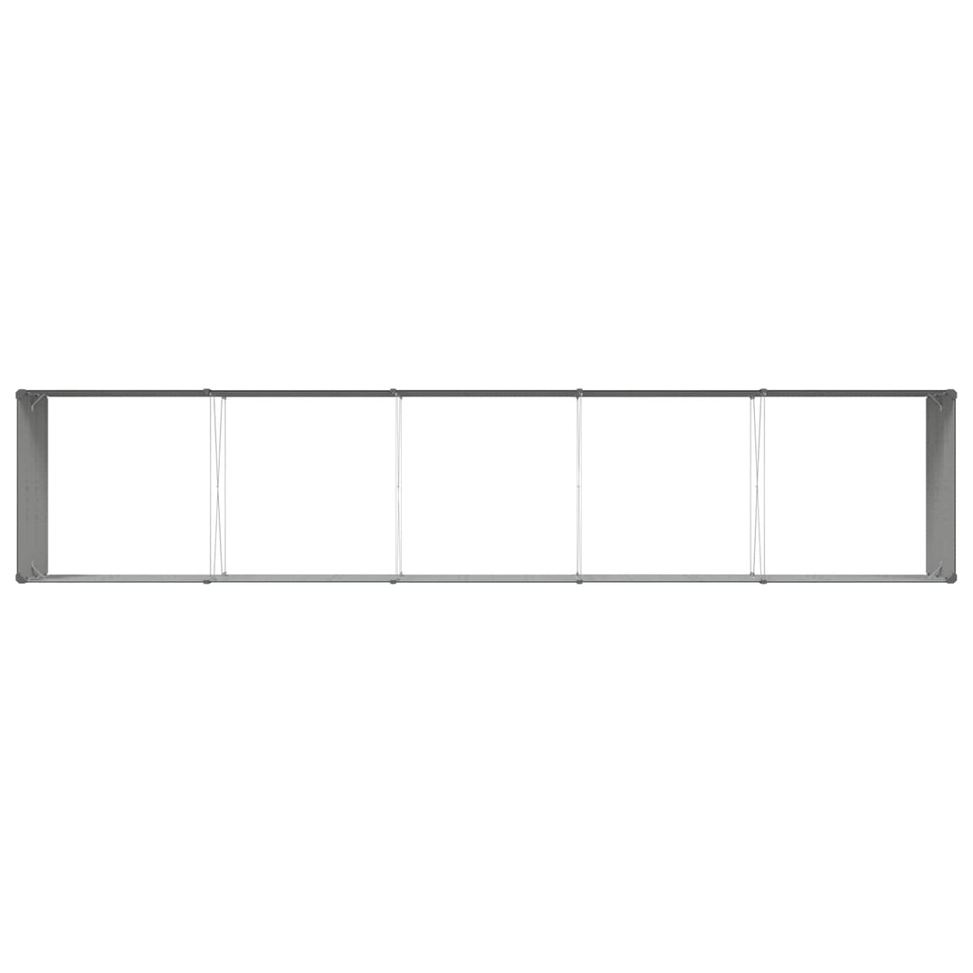 Plantekasse Antracit 480 x 100 x 45 cm Galvaniseret stål