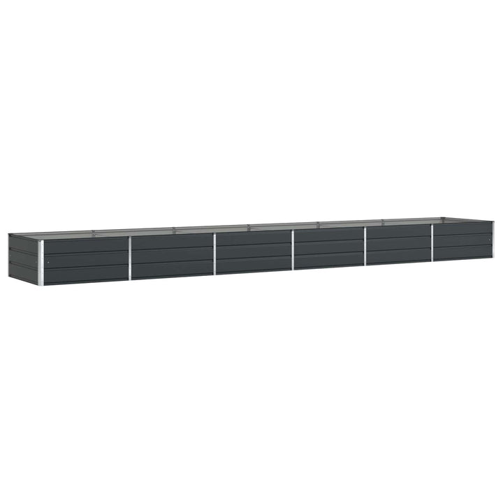 Plantekasse Antracit 580 x 100 x 45 cm Galvaniseret stål