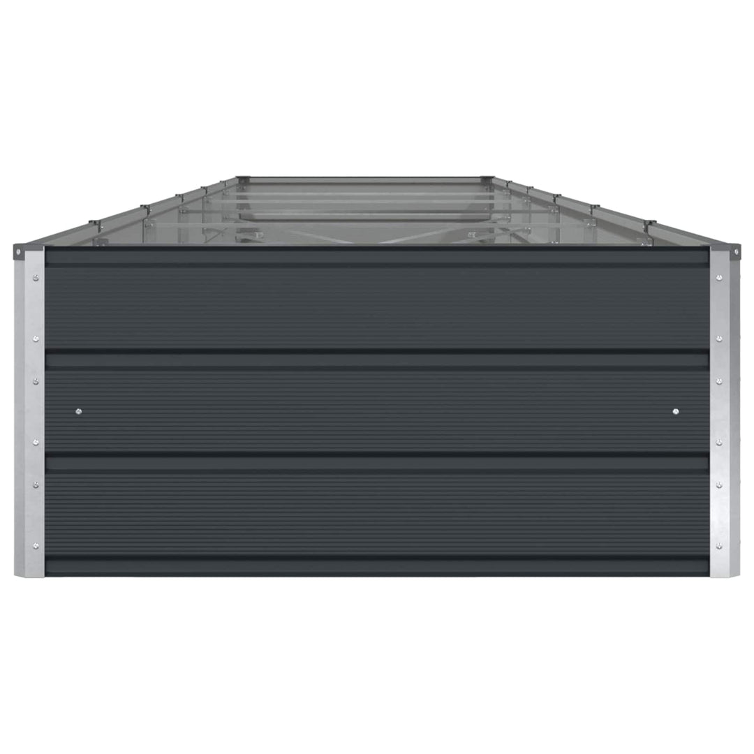 Plantekasse Antracit 580 x 100 x 45 cm Galvaniseret stål