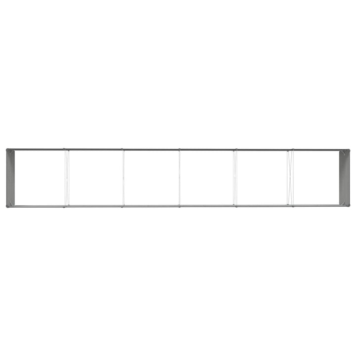 Plantekasse Antracit 580 x 100 x 45 cm Galvaniseret stål