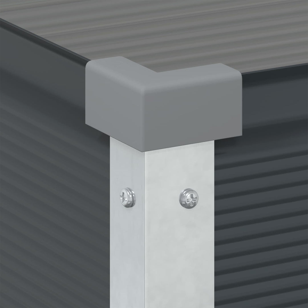 Plantekasse Antracit 100 x 45 x 90 cm Galvaniseret stål