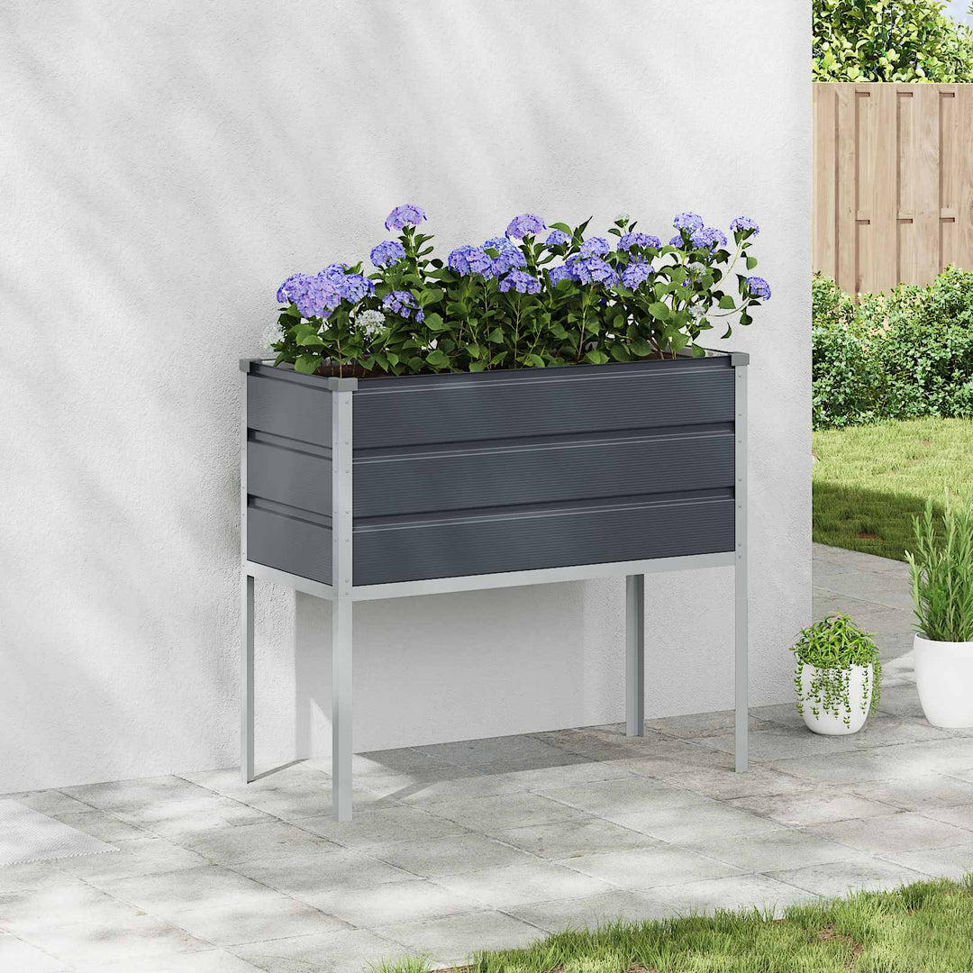 Plantekasse Antracit 100 x 45 x 90 cm Galvaniseret stål