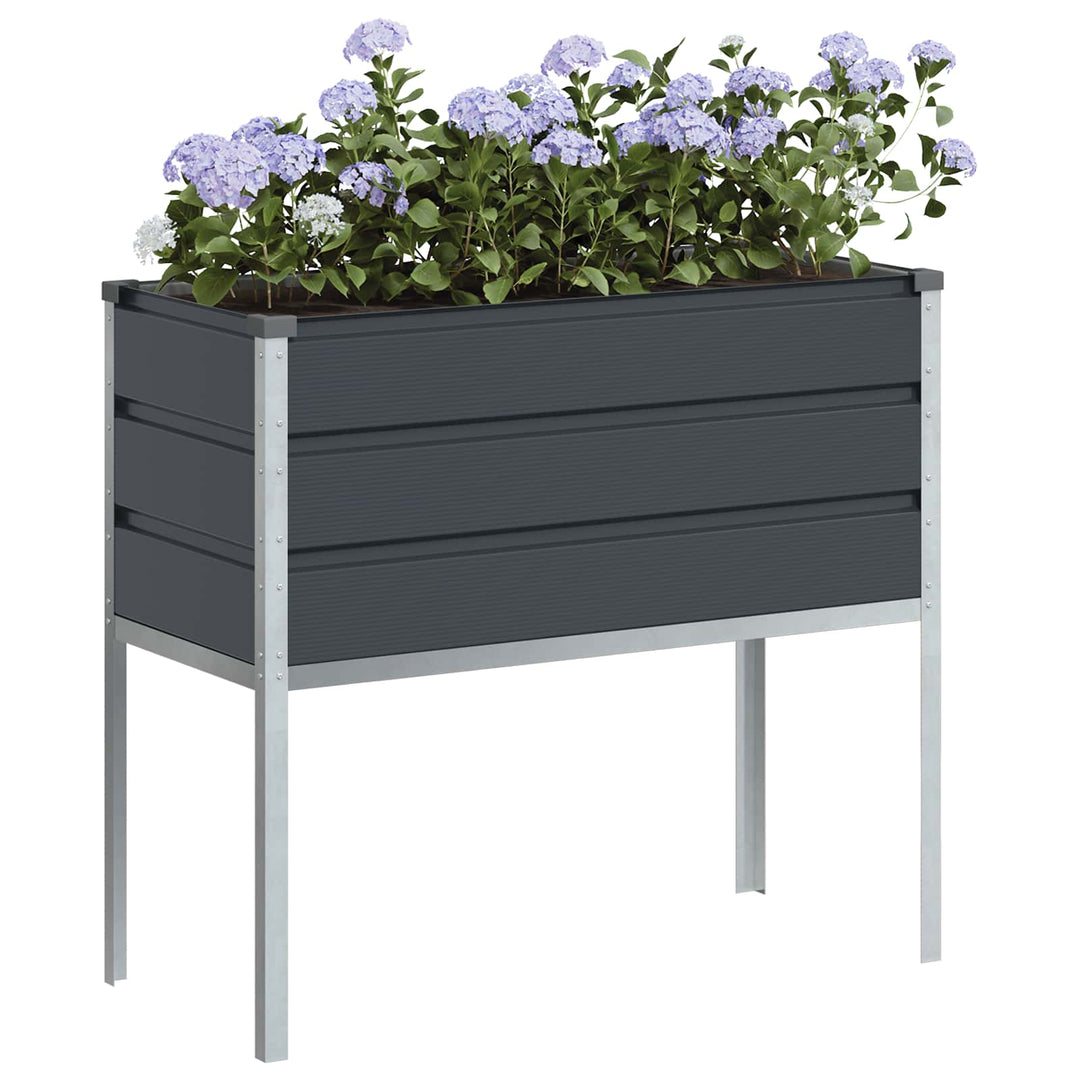 Plantekasse Antracit 100 x 45 x 90 cm Galvaniseret stål