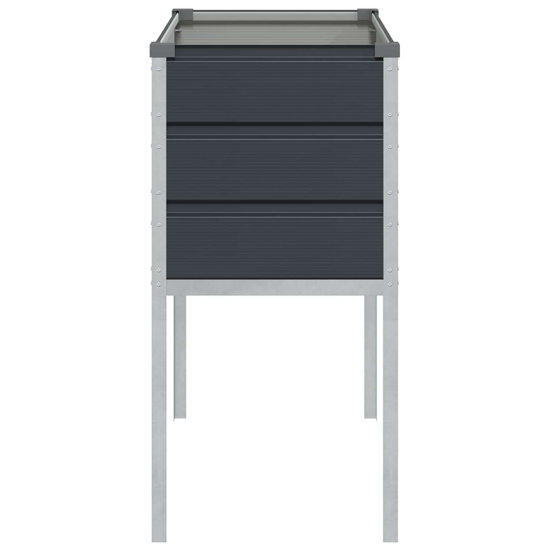 Plantekasse Antracit 100 x 45 x 90 cm Galvaniseret stål