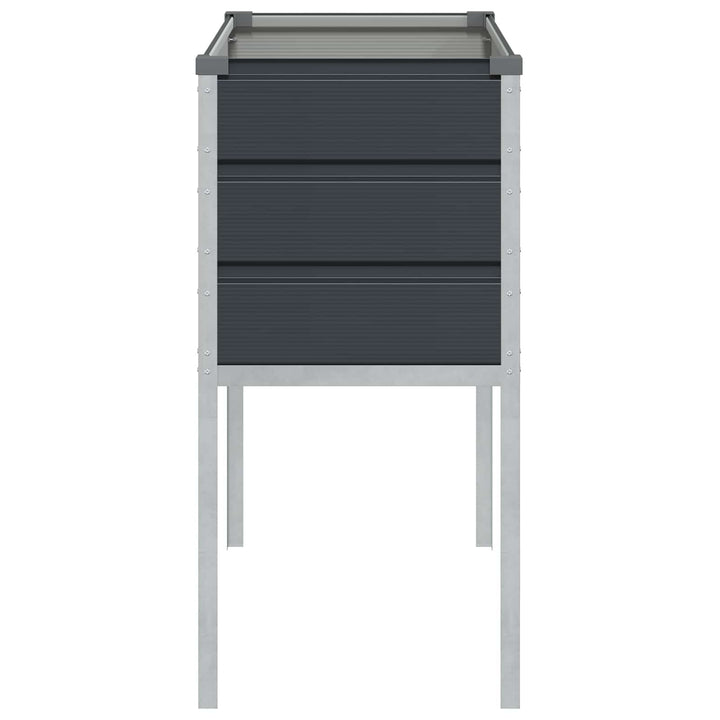 Plantekasse Antracit 100 x 45 x 90 cm Galvaniseret stål