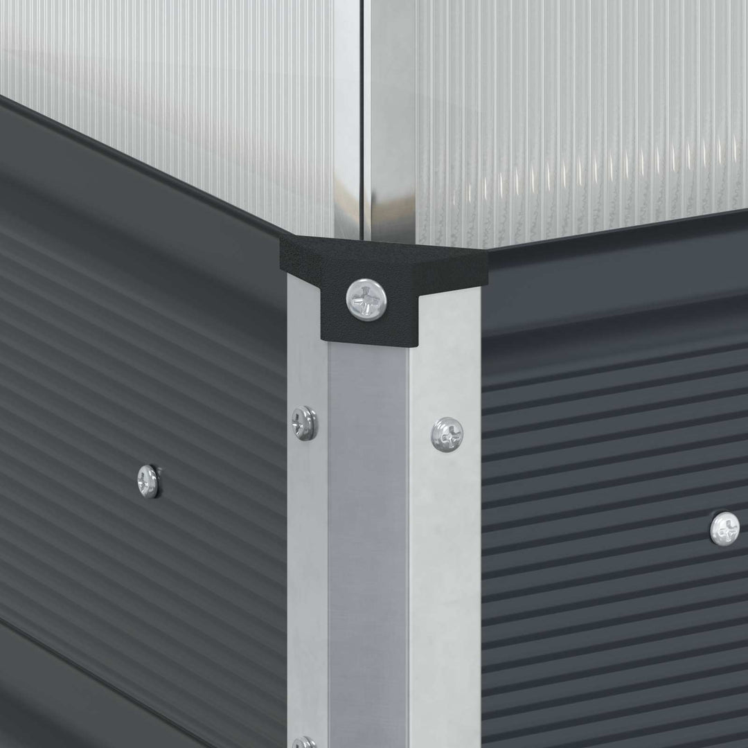 Plantekasse Antracit 100 x 100 x 77 cm Galvaniseret stål