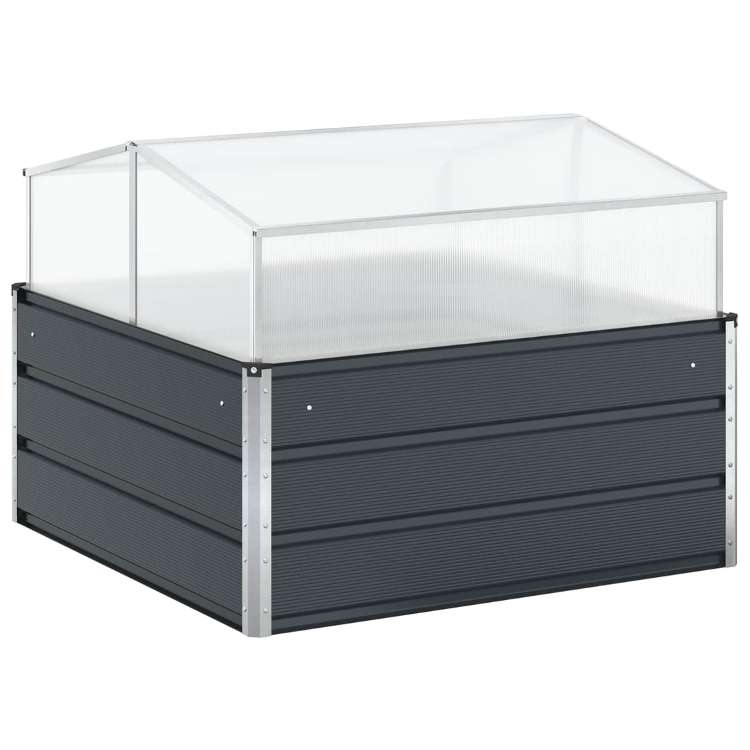 Plantekasse Antracit 100 x 100 x 77 cm Galvaniseret stål