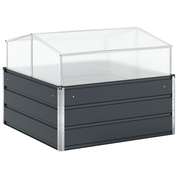 Plantekasse Antracit 100 x 100 x 77 cm Galvaniseret stål
