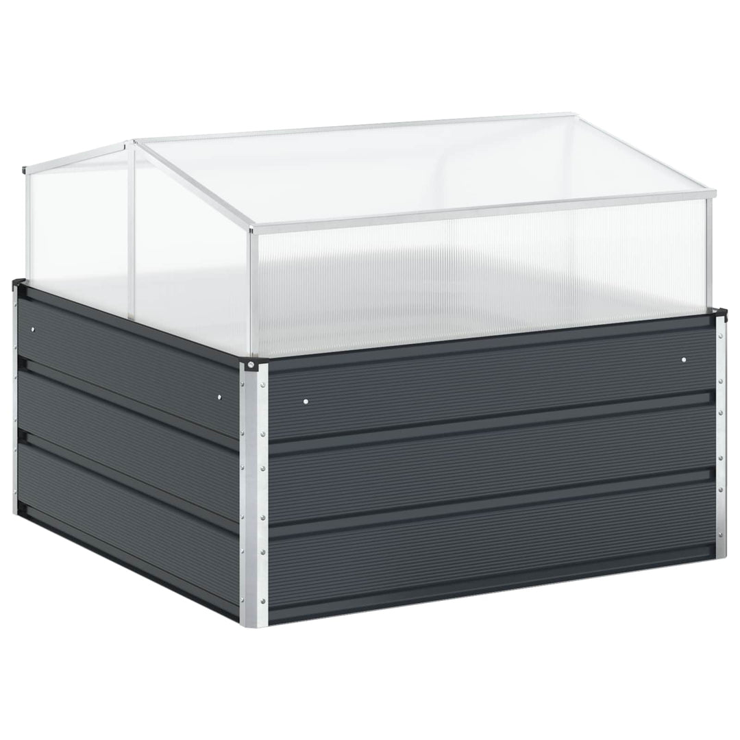 Plantekasse Antracit 100 x 100 x 77 cm Galvaniseret stål