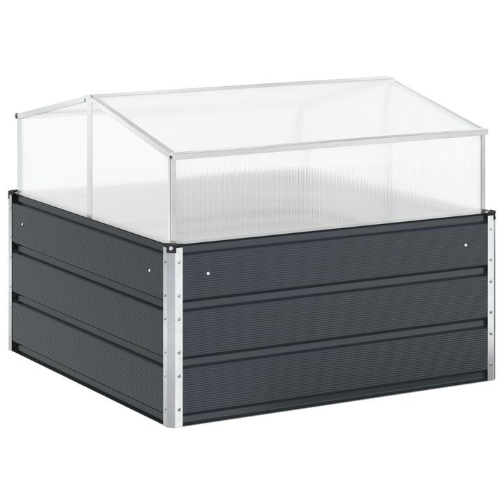 Plantekasse Antracit 100 x 100 x 77 cm Galvaniseret stål