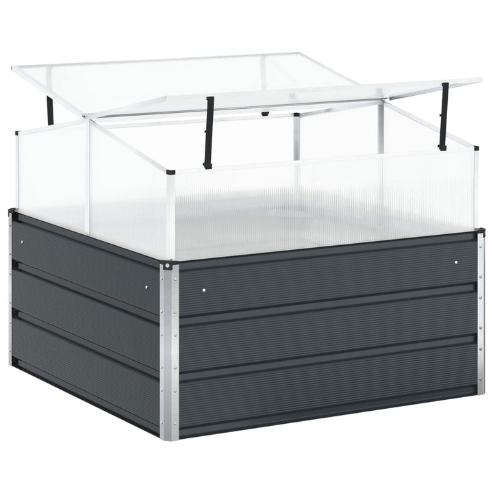 Plantekasse Antracit 100 x 100 x 77 cm Galvaniseret stål