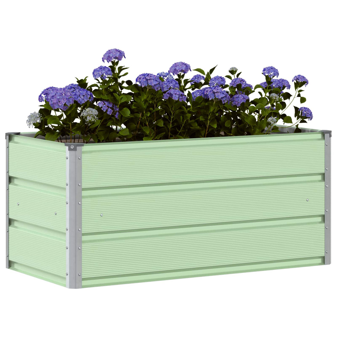 Plantekasse Pastel Grøn 100 x 50 x 45 cm Galvaniseret stål