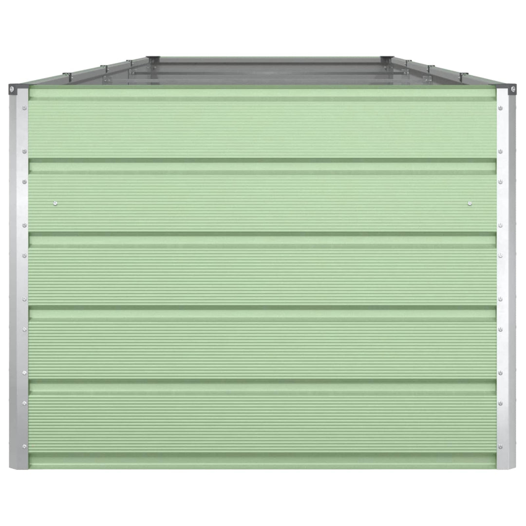Plantekasse Pastel Grøn 385 x 100 x 75 cm Galvaniseret stål