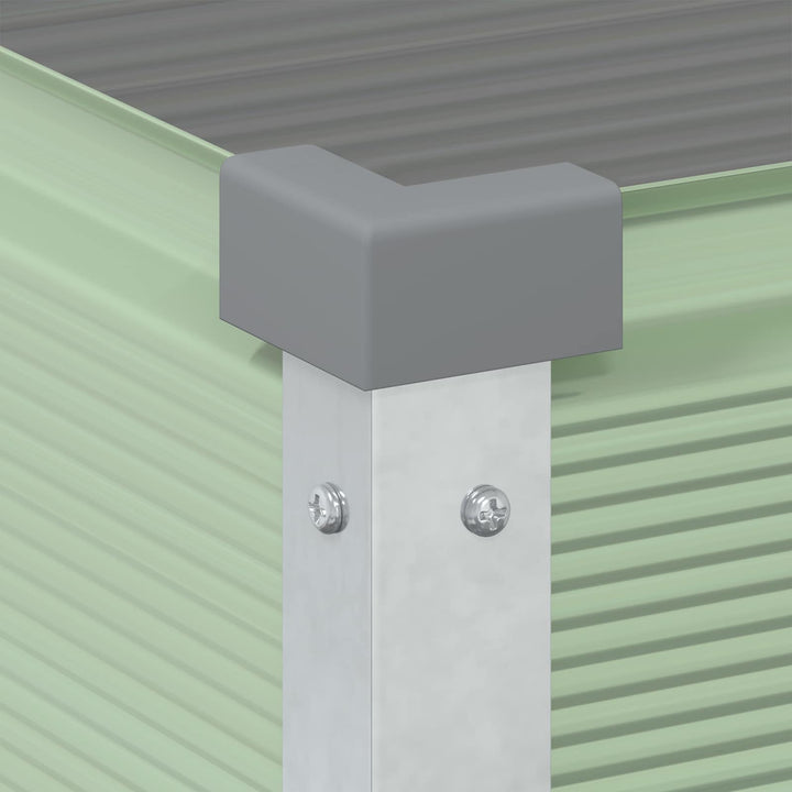 Plantekasse Pastelgrøn 100 x 45 x 90 cm Galvaniseret stål