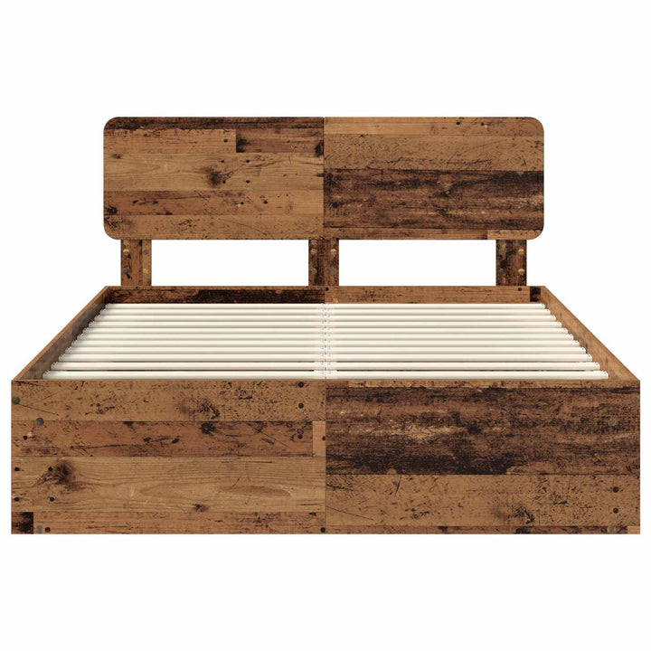 Sengestel Gammelt træ 150 x 200 cm Massiv fyrretræ