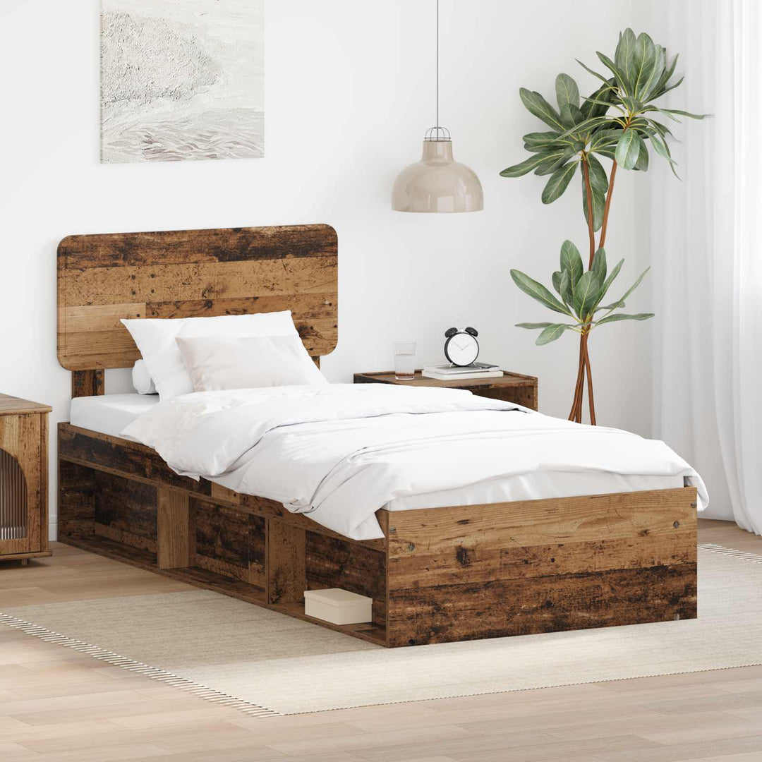 Sengestel Gammelt træ 100 x 200 cm Massiv fyrretræ