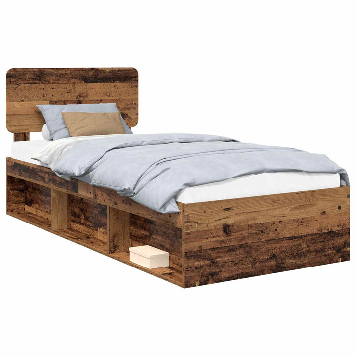 Sengestel Gammelt træ 90 x 190 cm Massiv fyrretræ