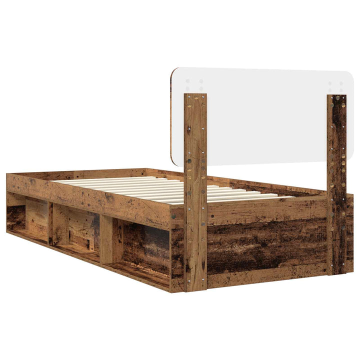 Sengestel Gammelt træ 75 x 190 cm Massiv fyrretræ