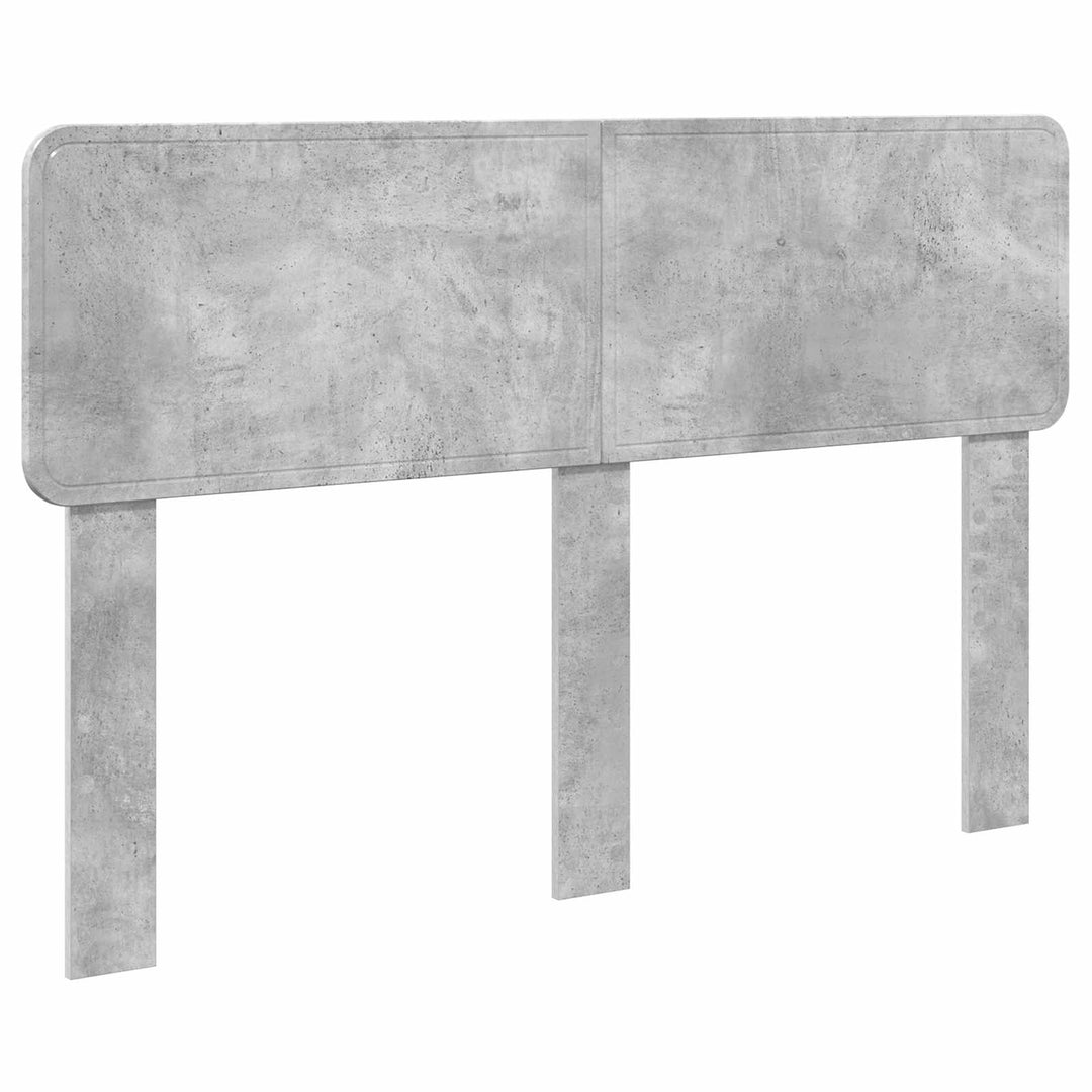 Sengestel med hovedgærde Beton Grå 160 x 200 cm Konstrueret træ