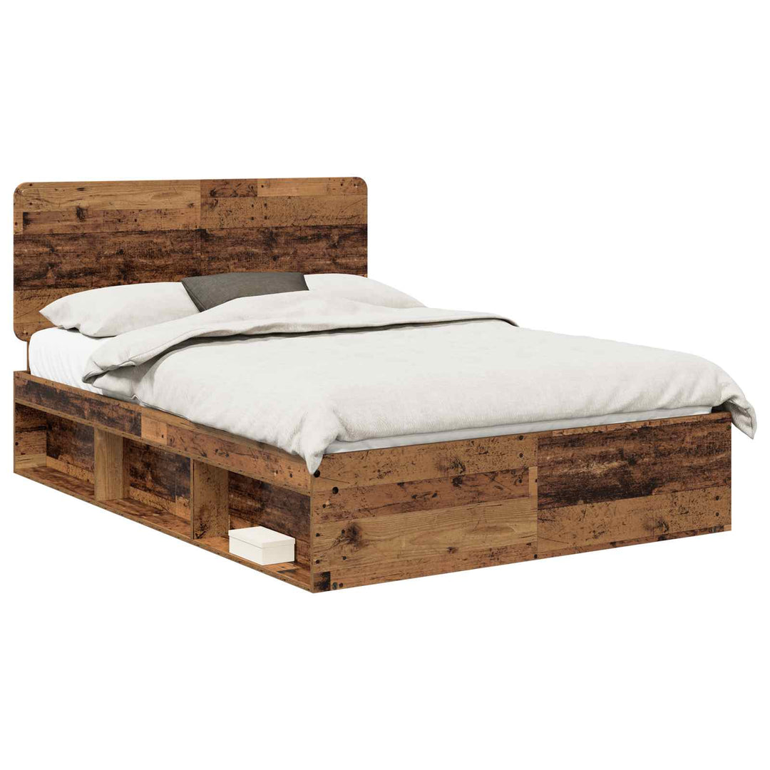 Sengestel Gammelt træ 150 x 200 cm Massiv fyrretræ