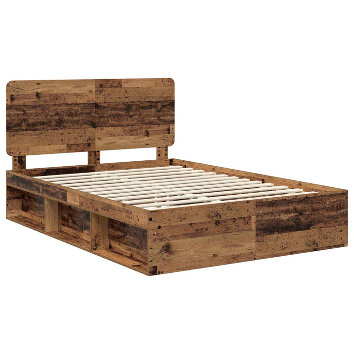 Sengestel Gammelt træ 150 x 200 cm Massiv fyrretræ