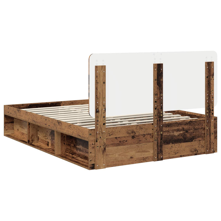 Sengestel Gammelt træ 150 x 200 cm Massiv fyrretræ