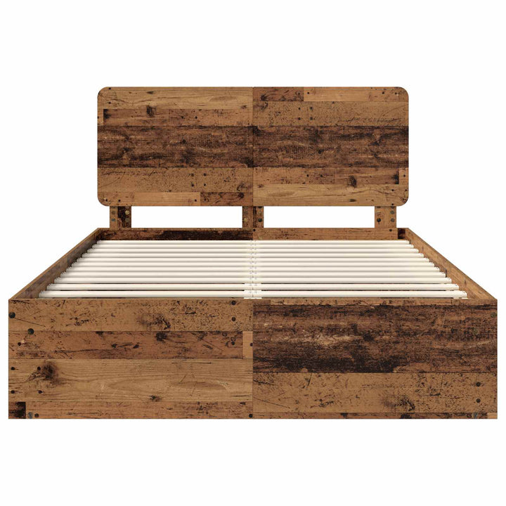 Sengestel Gammelt træ 150 x 200 cm Massiv fyrretræ