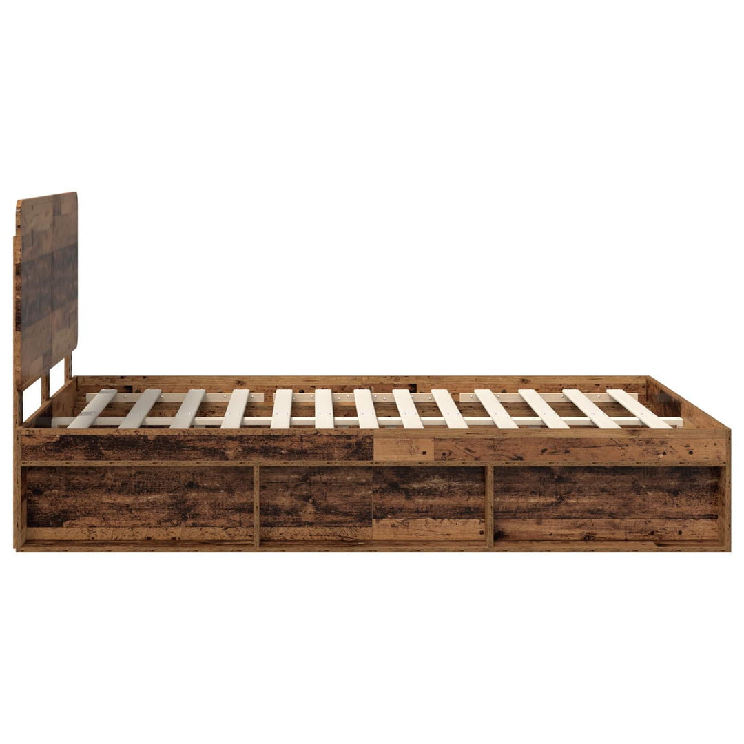 Sengestel Gammelt træ 150 x 200 cm Massiv fyrretræ