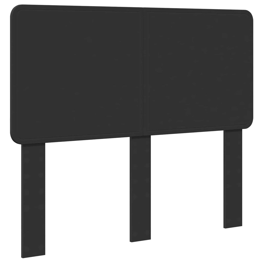 Sengestel med hovedgærde Sort 120 x 190 cm Massiv fyrretræ