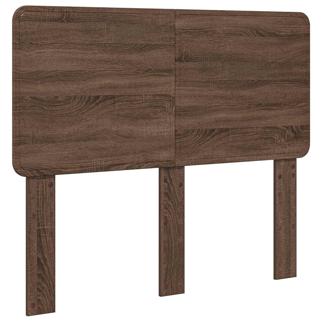 Sengestel med hovedgærde Brun eg 120 x 190 cm Massiv fyrretræ