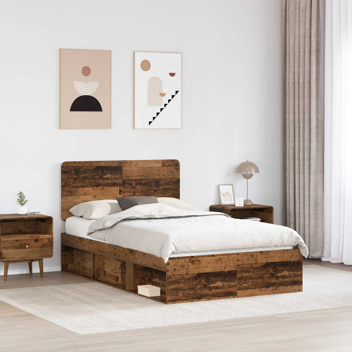 Sengestel Gammelt træ 120 x 190 cm Massiv fyrretræ