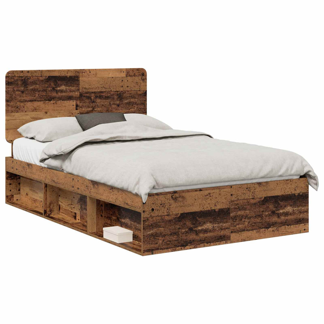 Sengestel Gammelt træ 120 x 190 cm Massiv fyrretræ