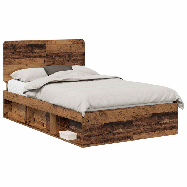 Sengestel Gammelt træ 120 x 190 cm Massiv fyrretræ
