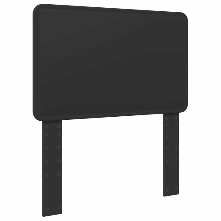 Sengestel med hovedgærde Sort 90 x 190 cm Massiv fyrretræ