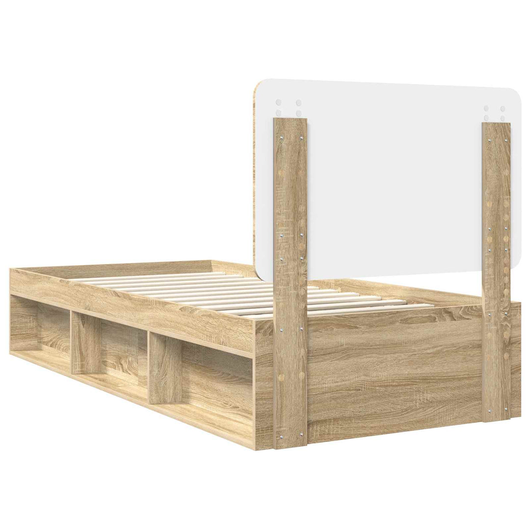 Sengestel med hovedgærde Sonoma 90 x 190 cm Massiv fyrretræ