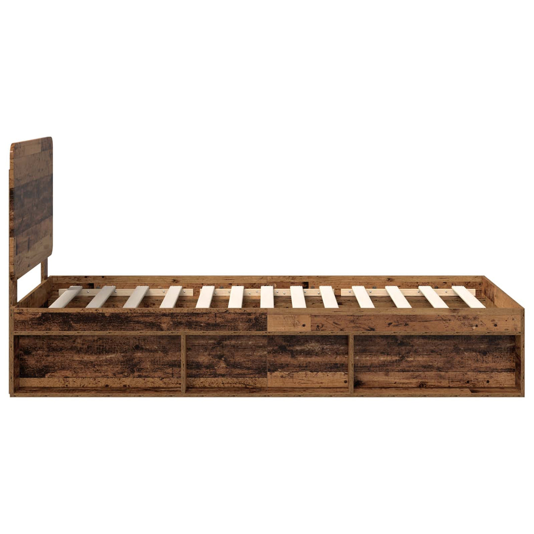 Sengestel Gammelt træ 90 x 190 cm Massiv fyrretræ