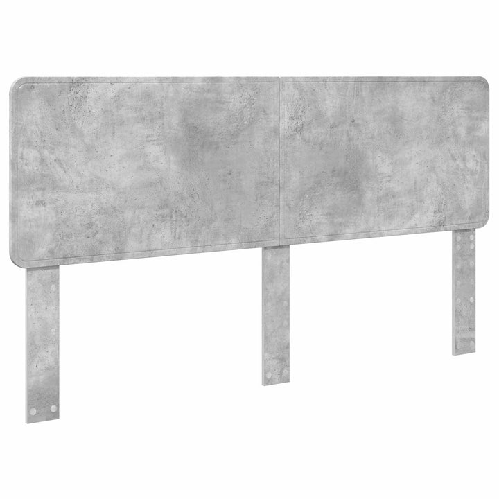 Sengestel med hovedgærde Beton Grå 180 x 200 cm Konstrueret træ