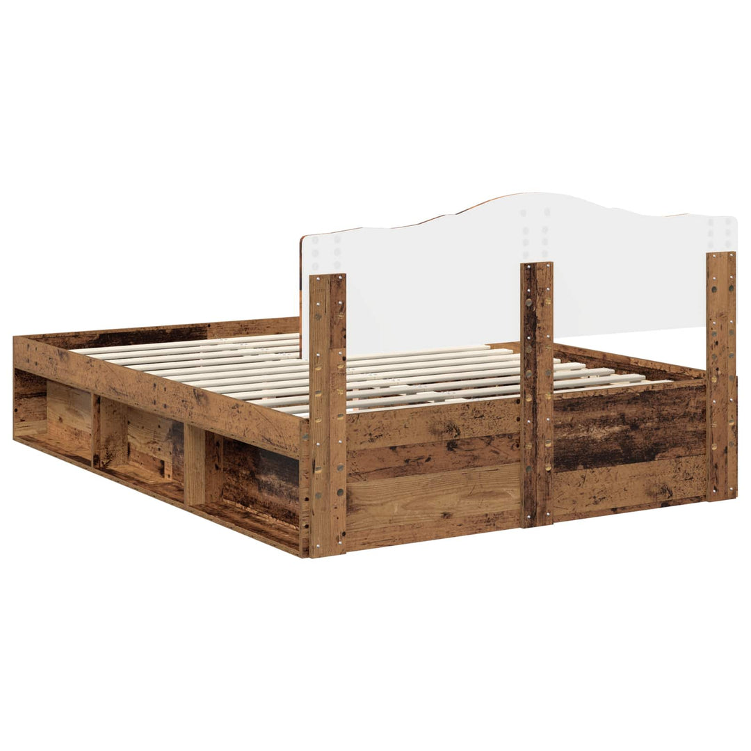 Sengestel Gammelt træ 150 x 200 cm Massiv fyrretræ