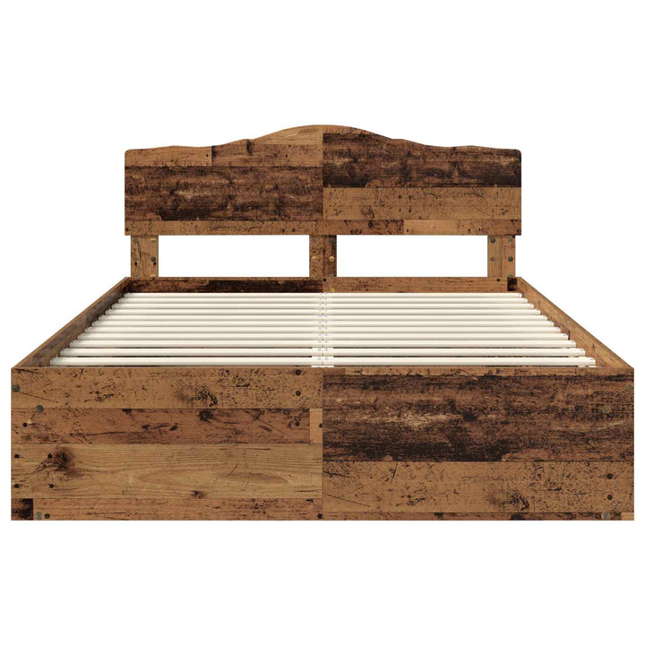 Sengestel Gammelt træ 150 x 200 cm Massiv fyrretræ