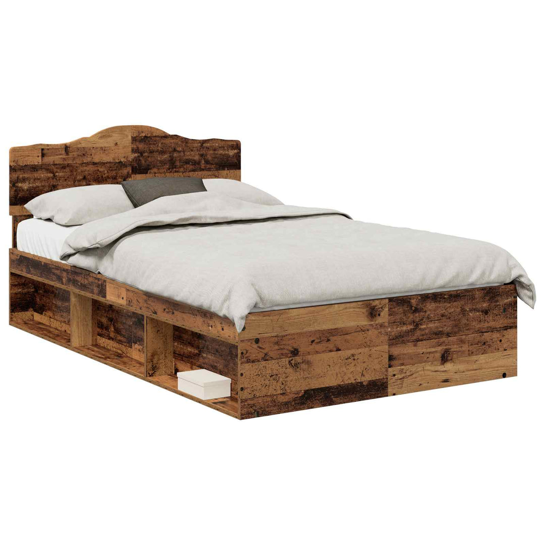 Sengestel Gammelt træ 120 x 200 cm Massiv fyrretræ