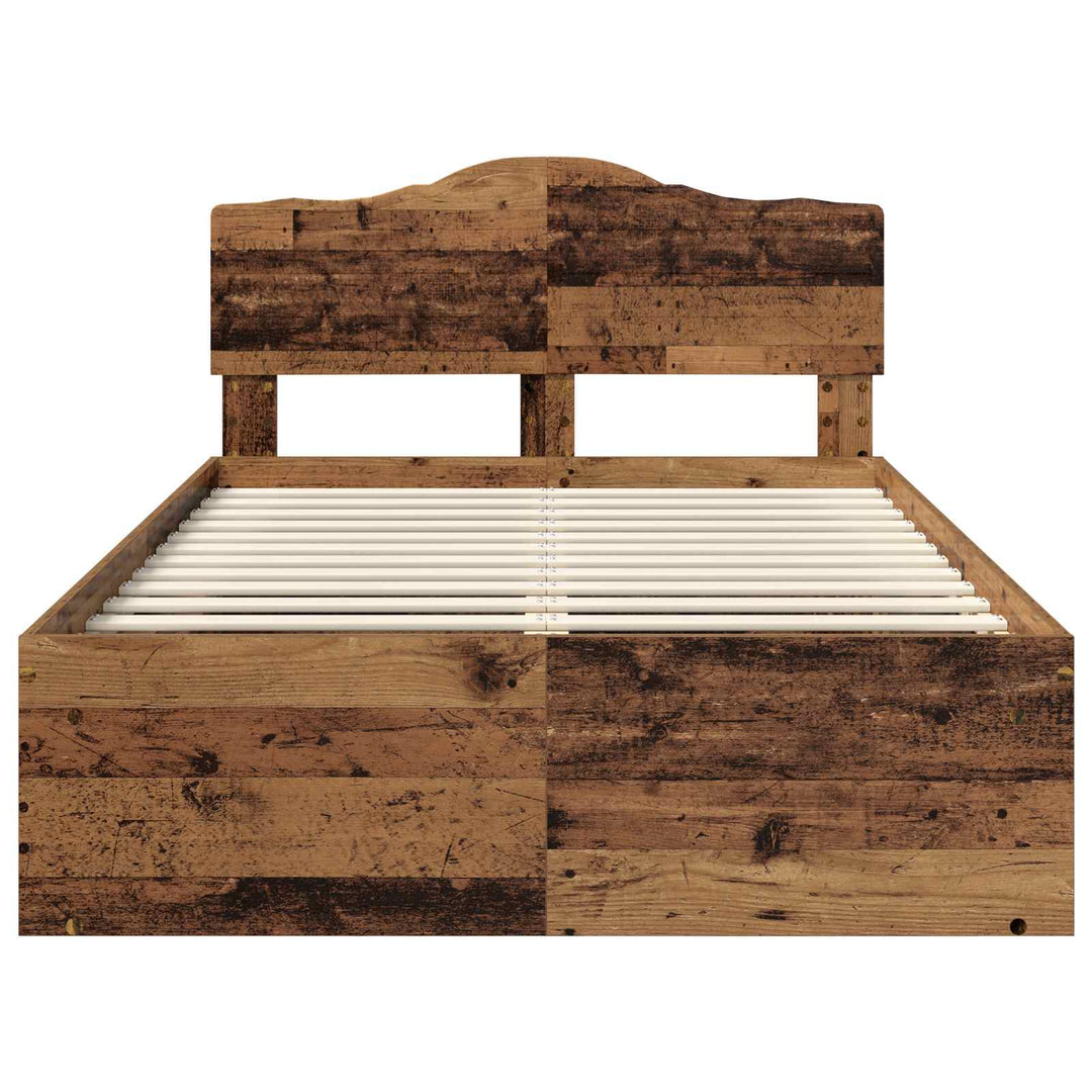 Sengestel Gammelt træ 120 x 200 cm Massiv fyrretræ