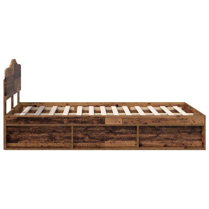 Sengestel Gammelt træ 120 x 200 cm Massiv fyrretræ
