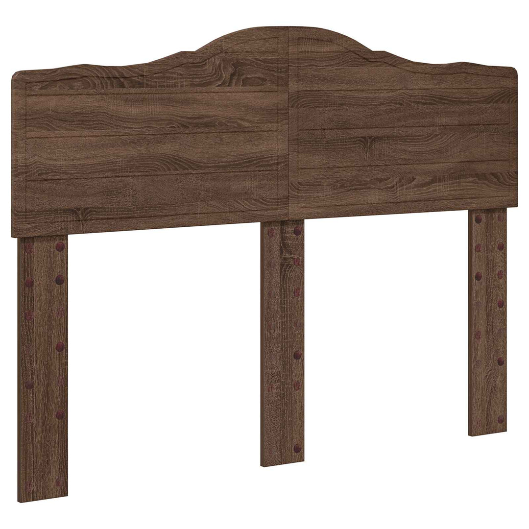 Sengestel med hovedgærde Brun eg 120 x 190 cm Massiv fyrretræ