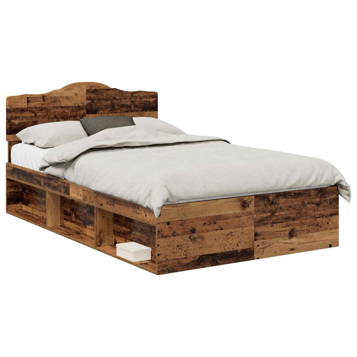 Sengestel Gammelt træ 120 x 190 cm Massiv fyrretræ