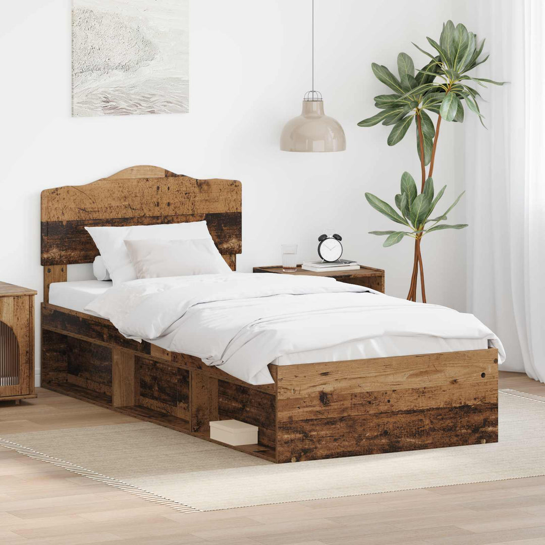 Sengestel Gammelt træ 100 x 200 cm Massiv fyrretræ